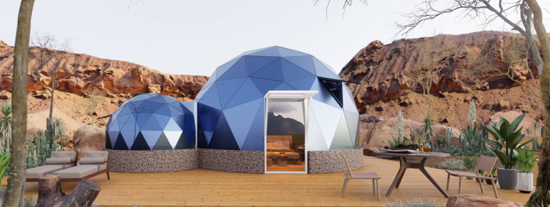 河间市球形智能光伏玻璃星空房